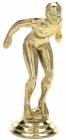 4 1/4" Swimmer Female Gold Trophy Figure