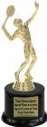 6 1/4" Tennis Male Trophy Kit with Pedestal Base