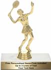 5" Tennis Female Trophy Kit