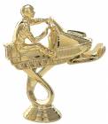 4 3/4" Snowmobile Gold Trophy Figure