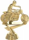 4" Motorcycle Flattrack Gold Trophy Figure