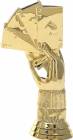 4 1/2" Cribbage Hand Gold Trophy Figure