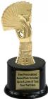 6 1/2" Bridge Hand Trophy Kit with Pedestal Base