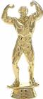 5 1/4" Body Builder Male Gold Trophy Figure