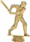 4 1/2" Cricket Batsman Gold Trophy Figure