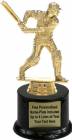 6 1/2" Cricket Batsman Trophy Kit with Pedestal Base