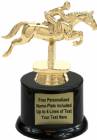 5 1/2" Jumping Horse Trophy Kit with Pedestal Base