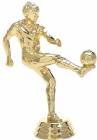 4 1/2" Soccer Kicker Male Gold Trophy Figure