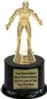 6" Wrestler Male Trophy Kit with Pedestal Base