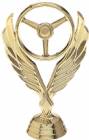 4 3/4" Winged Wheel Gold Trophy Figure