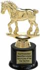 6" Draft Horse Trophy Kit with Pedestal Base