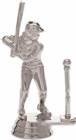 3 3/4" T-Ball Batter Female Silver Trophy Figure