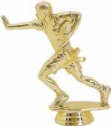 4 3/4" Flag Football Male Trophy Figure Gold