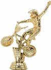 5 7/8" Bicycle BMX Dirt Bike Gold Trophy Figure