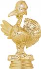 4" Comic Turkey Gold Trophy Figure