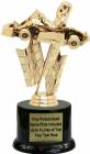 7 3/4" Go-Kart Trophy Kit with Pedestal Base