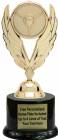 8" Winged Steering Wheel Trophy Kit with Pedestal Base