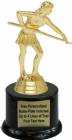 6" Pool Shooter Female Trophy Kit with Pedestal Base