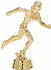 4" Track Female Gold Trophy Figure