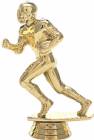 4" Football Runner Male Trophy Figure Gold