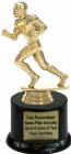 6" Football Runner Male Trophy Kit with Pedestal Base