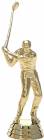 4" Golfer Male with Club Trophy Figure Gold