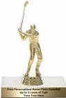 4 3/4" Golfer Male with Club Trophy Kit