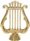 4 1/4" Music Lyre Gold Trophy Figure