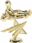 5 1/2" Go-Kart Star Gold Trophy Figure