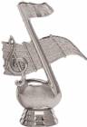 4 1/4" Music Note Silver Trophy Figure