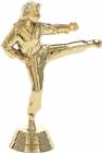 4 1/4" Gold Karate Female Trophy Figure