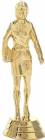 4" Saleswoman Gold Trophy Figure