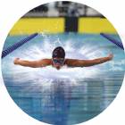 Swimming Female 3D Graphic 2" Insert