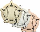 2 1/4" Super Star Series Baseball Award Medal