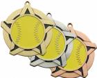 2 1/4" Super Star Series Softball Award Medal