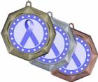 Periwinkle Ribbon Awareness 3" Award Medal