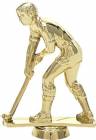 3 1/2" Field Hockey Male Trophy Figure Gold