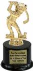 6" Comic Golfer Male Trophy Kit with Pedestal Base