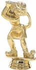 4" Comic Golfer Female Trophy Figure Gold