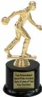 6 1/4" Bowler Male Trophy Kit with Pedestal Base