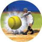 Softball 3D Graphic 2" Insert