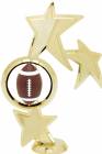 8" Football Spinner Trophy Figure Gold