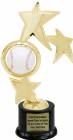 10" Baseball Spinner Trophy Kit with Pedestal Base