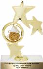 8 3/4" Cheerleader Spinner Trophy Kit