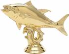 3 3/8" Tuna Trophy Figure Gold