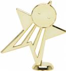 6 1/2" Gold Shooting Star 2" Insert Holder Trophy Figure