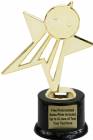 8 1/2" Shooting Star Insert Holder Trophy Kit with Pedestal Base