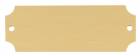 2 1/2" x 7/8" DynaSub Satin Gold Blank Aluminum Perpetual Plate