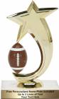 6 3/4" Football Shooting Star Spinning Trophy Kit