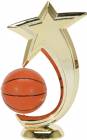 6" Basketball Shooting Star Spinning Trophy Figure